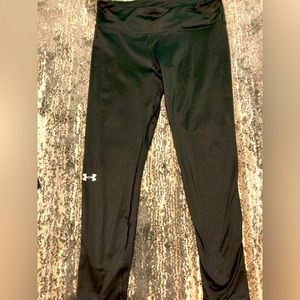 Uber Armour leggings, black, gently worn, Size Lg